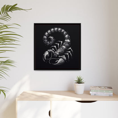 Scorpion Art Canvas Print | Multi-Color Framed Wall Decor