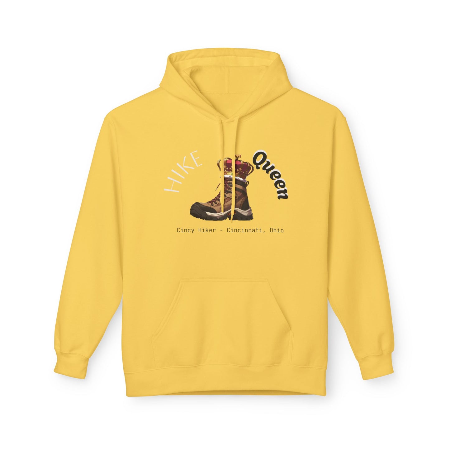 Queen Inspiration Fleece Hoodie, Cozy Unisex Sweatshirt for Empowerment, Mother’s Day Gift, Birthday Gift, Casual Wear