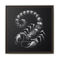 Scorpion Art Canvas Print | Multi-Color Framed Wall Decor