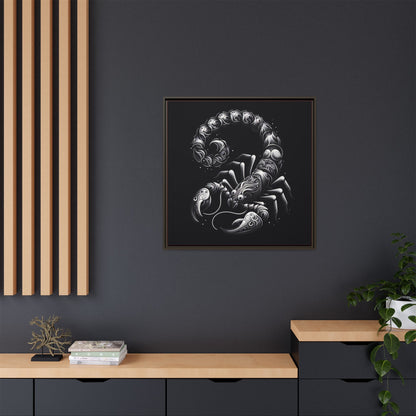 Scorpion Art Canvas Print | Multi-Color Framed Wall Decor