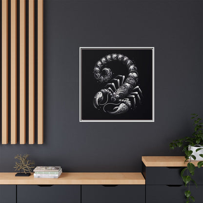 Scorpion Art Canvas Print | Multi-Color Framed Wall Decor