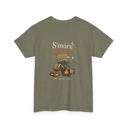 S'more Memories Camping T-Shirt – Retro Campfire Tent Graphic Tee