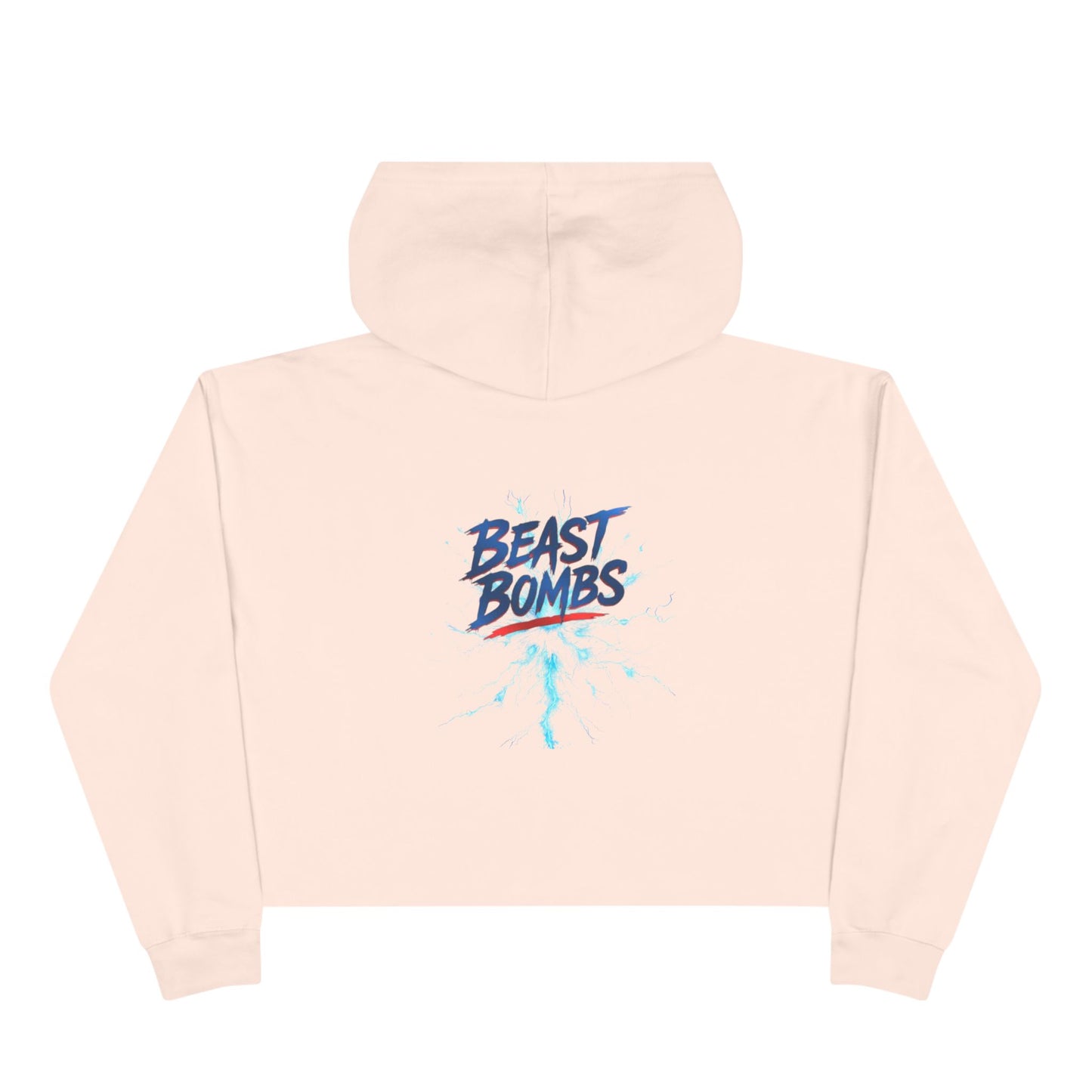 Beast Bombs Crop Hoodie - Stylish Crop Top for Gym Lovers, Athleisure Wear, Fitness Gift, Trendy Streetwear, Relaxed Fit Sweatshirt