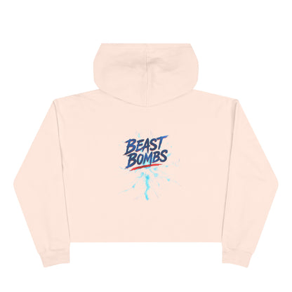 Beast Bombs Crop Hoodie - Stylish Crop Top for Gym Lovers, Athleisure Wear, Fitness Gift, Trendy Streetwear, Relaxed Fit Sweatshirt