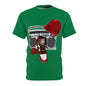 Old School - Green Unisex Cut & Sew Tee (AOP)