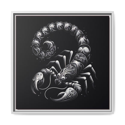 Scorpion Art Canvas Print | Multi-Color Framed Wall Decor