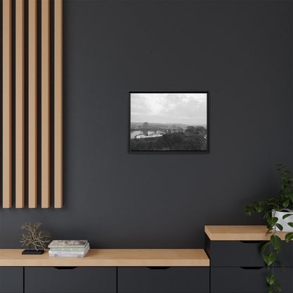 Queen City Bridges Winter Matte Canvas (Framed)