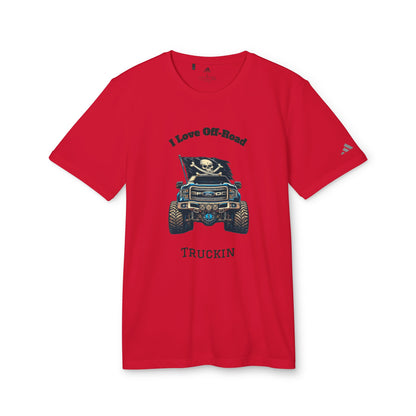Off-Road Truckin Unisex Sport T-Shirt - Black Jeep Squadron Design