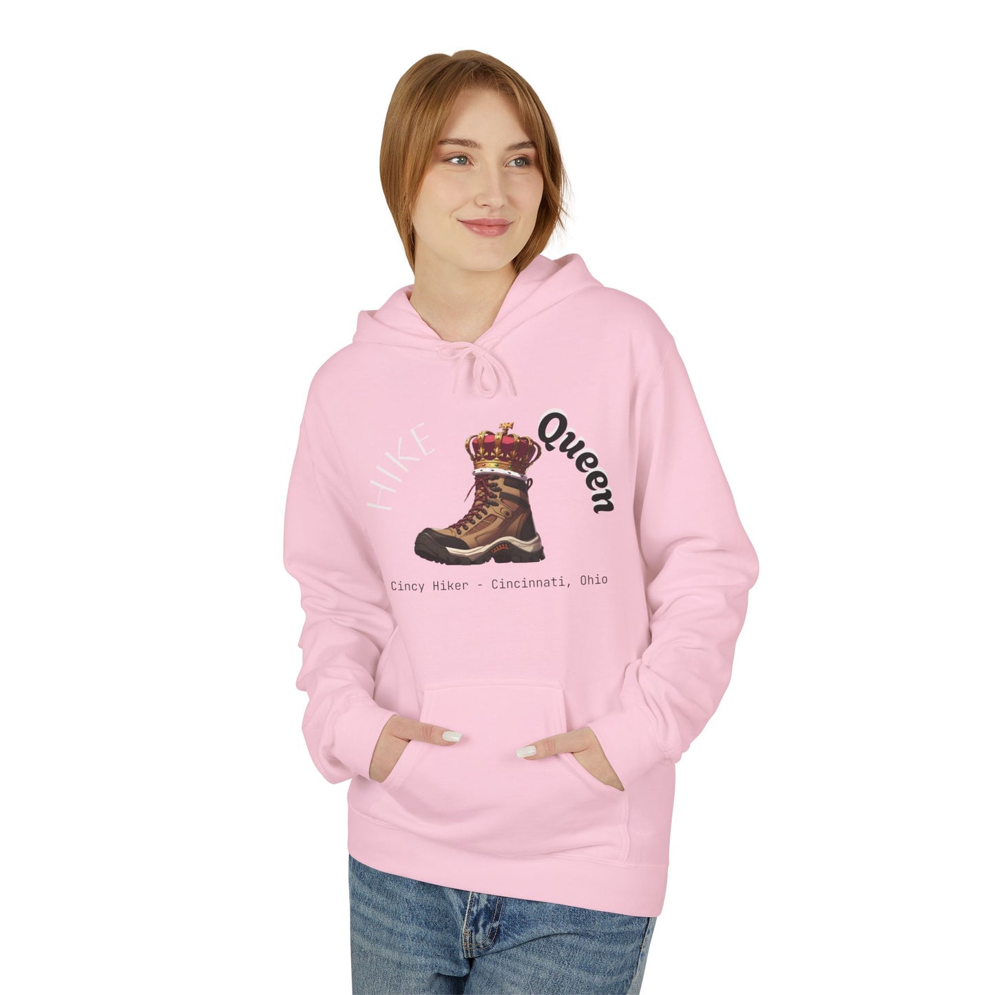 Queen Inspiration Fleece Hoodie, Cozy Unisex Sweatshirt for Empowerment, Mother’s Day Gift, Birthday Gift, Casual Wear