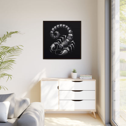 Scorpion Art Canvas Print | Multi-Color Framed Wall Decor