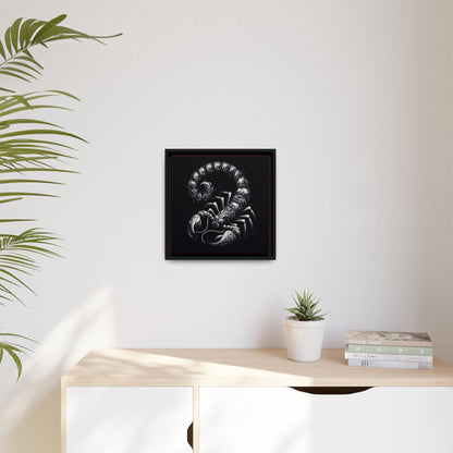 Scorpion Art Canvas Print | Multi-Color Framed Wall Decor