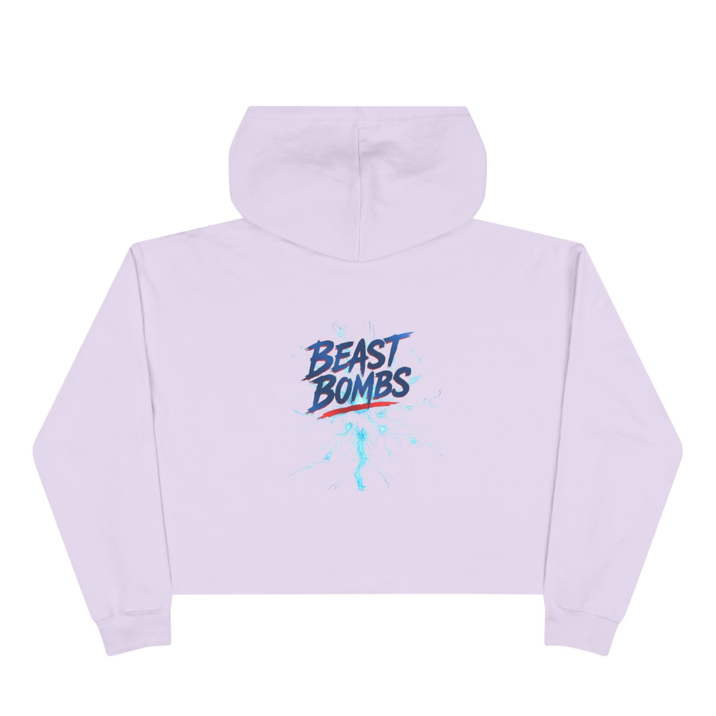 Beast Bombs Crop Hoodie - Stylish Crop Top for Gym Lovers, Athleisure Wear, Fitness Gift, Trendy Streetwear, Relaxed Fit Sweatshirt