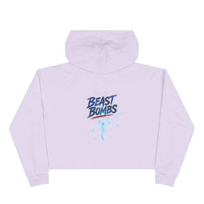 Beast Bombs Crop Hoodie - Stylish Crop Top for Gym Lovers, Athleisure Wear, Fitness Gift, Trendy Streetwear, Relaxed Fit Sweatshirt