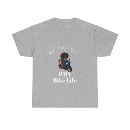 DMV Bike Life Graphic Tee, Unisex Cotton T-Shirt, Motorcycle Enthusiast Gift, Casual Ride Apparel, Biker Community Shirt