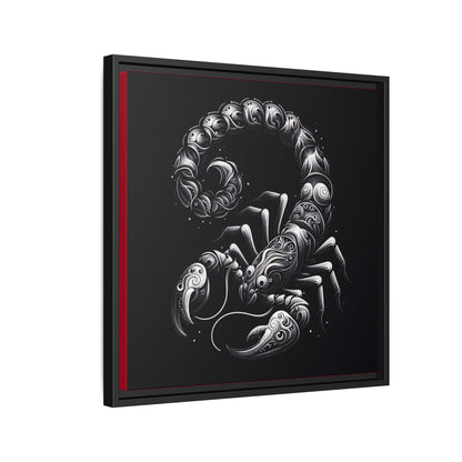 Scorpion Art Canvas Print | Multi-Color Framed Wall Decor