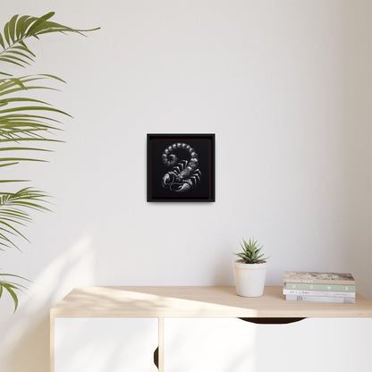 Scorpion Art Canvas Print | Multi-Color Framed Wall Decor