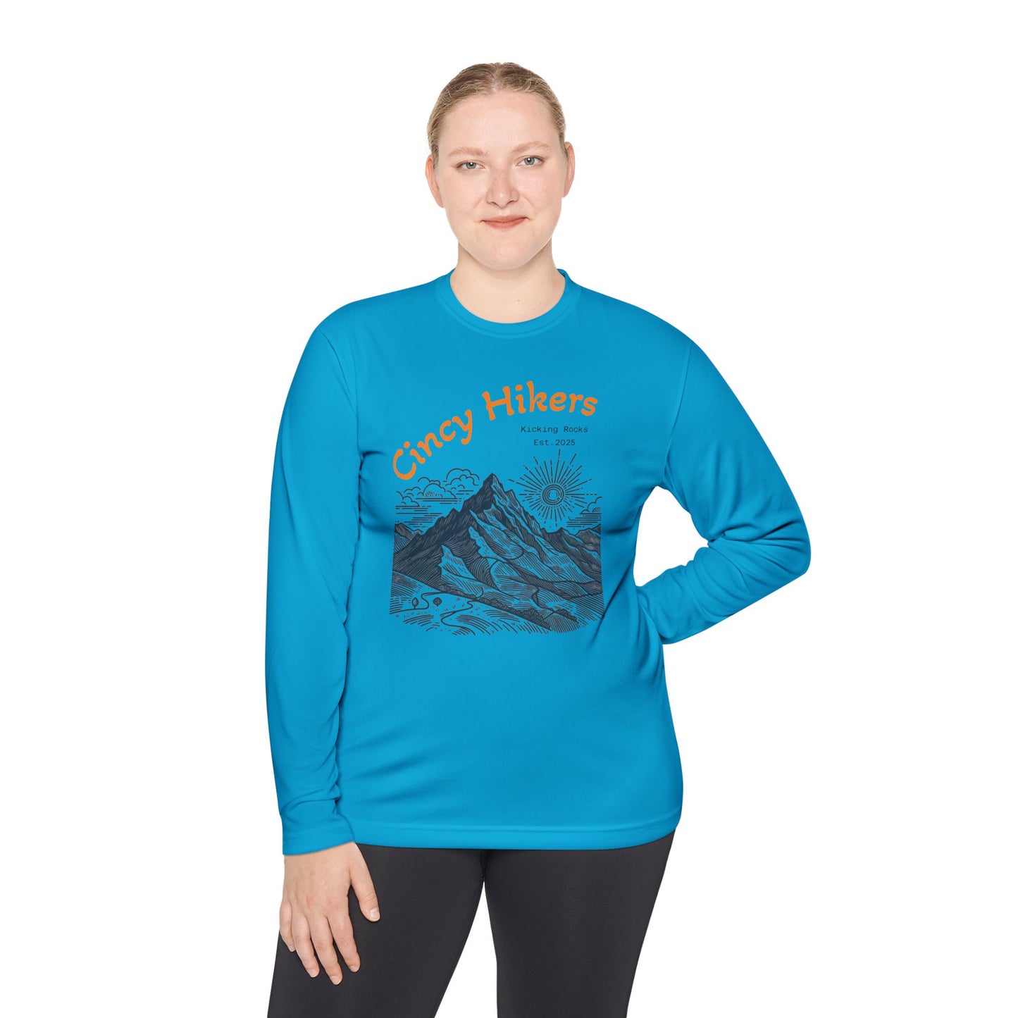 Cincy Hikers Unisex Lightweight Long Sleeve Tee | Perfect for Hiking, Outdoor Adventures, Camping, Gifts for Nature Lovers, Travel Wear