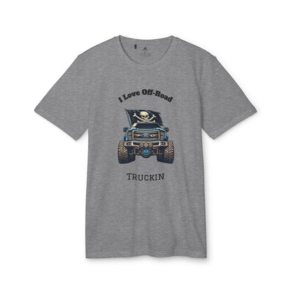 Off-Road Truckin Unisex Sport T-Shirt - Black Jeep Squadron Design