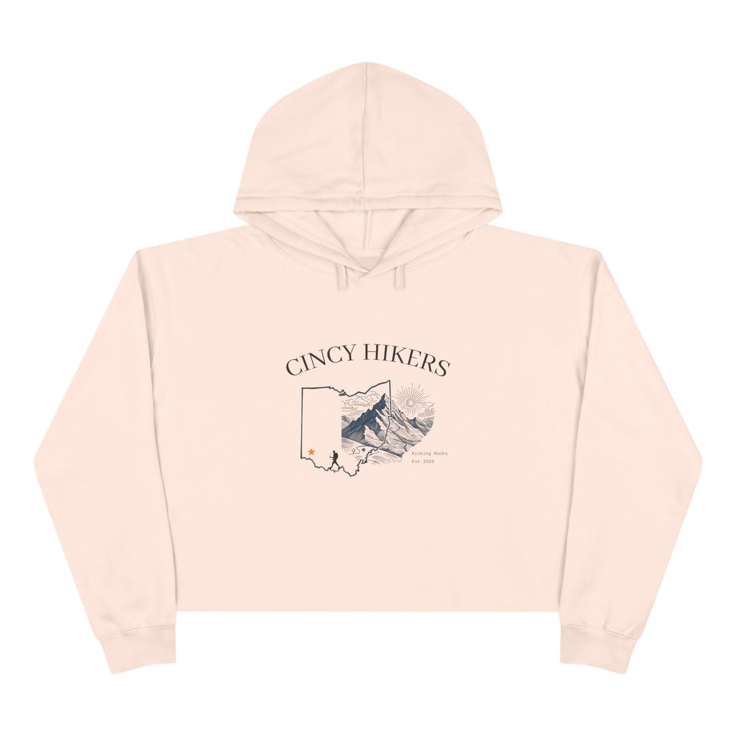 Cincy Hikers Cropped Hoodie — Women’s Casual Hiking Pullover