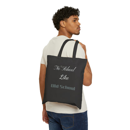 Old School Cotton Canvas Tote Bag