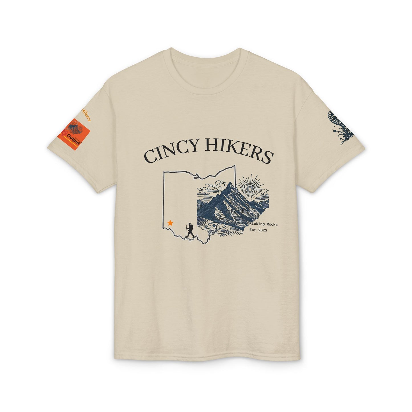 Cincy Hikers Ohio Map T‑Shirt 2026 — Cincinnati Hiking Adventure Tee