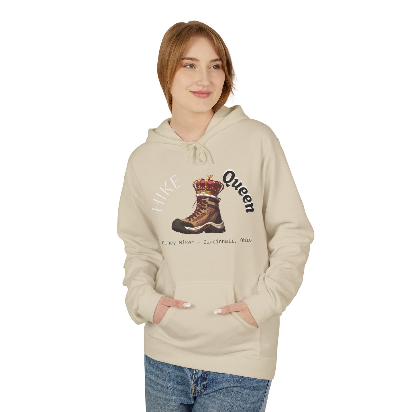 Queen Inspiration Fleece Hoodie, Cozy Unisex Sweatshirt for Empowerment, Mother’s Day Gift, Birthday Gift, Casual Wear
