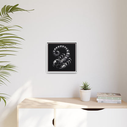 Scorpion Art Canvas Print | Multi-Color Framed Wall Decor