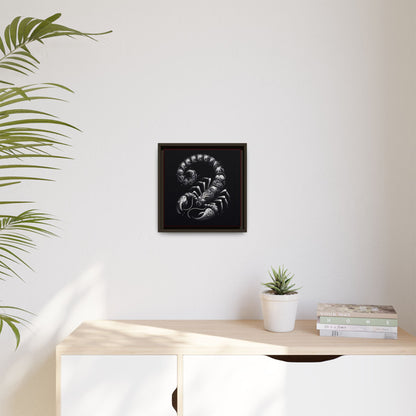 Scorpion Art Canvas Print | Multi-Color Framed Wall Decor