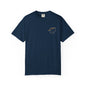 Camp Laugh Repeat T-Shirt — Camping Graphic Tee with Pocket Mountain Design