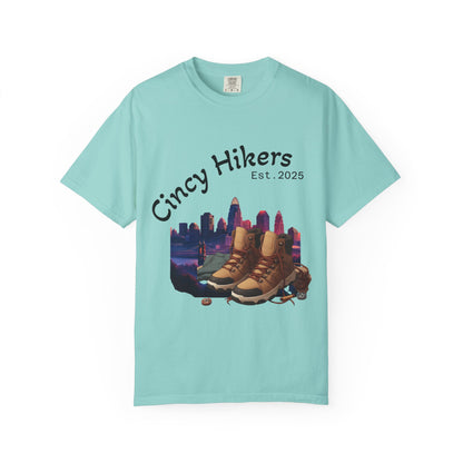 Cincy Hikers T-Shirt - Kicking Rocks Est. 2025 | Unisex Garment-Dyed Tee for Outdoor Enthusiasts