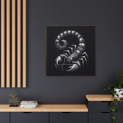 Scorpion Art Canvas Print | Multi-Color Framed Wall Decor