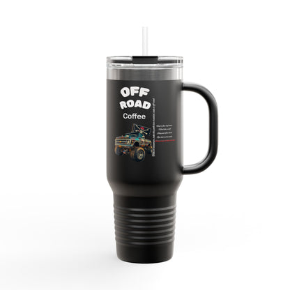 I Love Truckin Off Road Insulated Travel Mug - 40oz Mug for Adventure Lovers, Road Trip Coffee Cup, Outdoor Camping Drinkware, Perfect Gift for Him