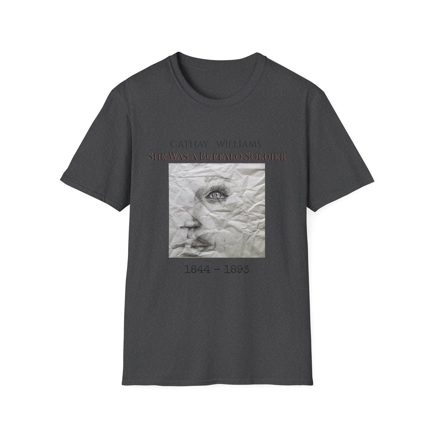 T‑Shirt — Vintage Portrait 'Cathay Williams: She Was A Buffalo Soldier 1844–1895'