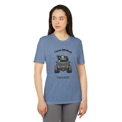 Off-Road Truckin Unisex Sport T-Shirt - Black Jeep Squadron Design