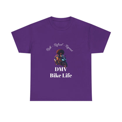 DMV Bike Life Graphic Tee, Unisex Cotton T-Shirt, Motorcycle Enthusiast Gift, Casual Ride Apparel, Biker Community Shirt