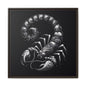 Scorpion Art Canvas Print | Multi-Color Framed Wall Decor