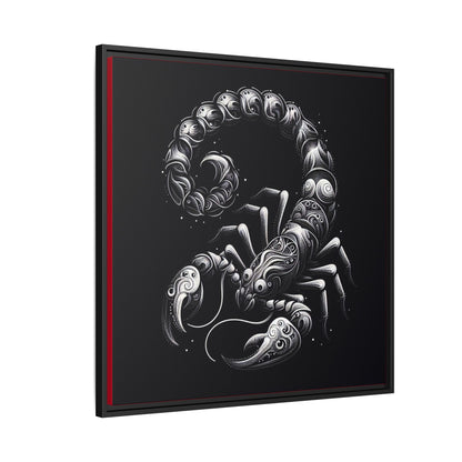 Scorpion Art Canvas Print | Multi-Color Framed Wall Decor