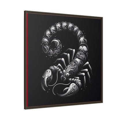 Scorpion Art Canvas Print | Multi-Color Framed Wall Decor