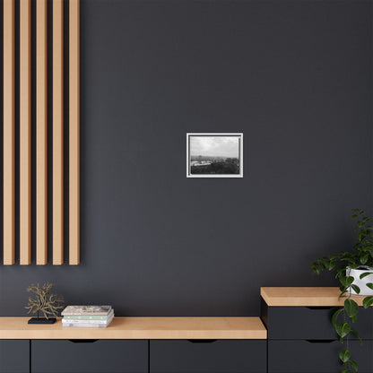 Queen City Bridges Winter Matte Canvas (Framed)