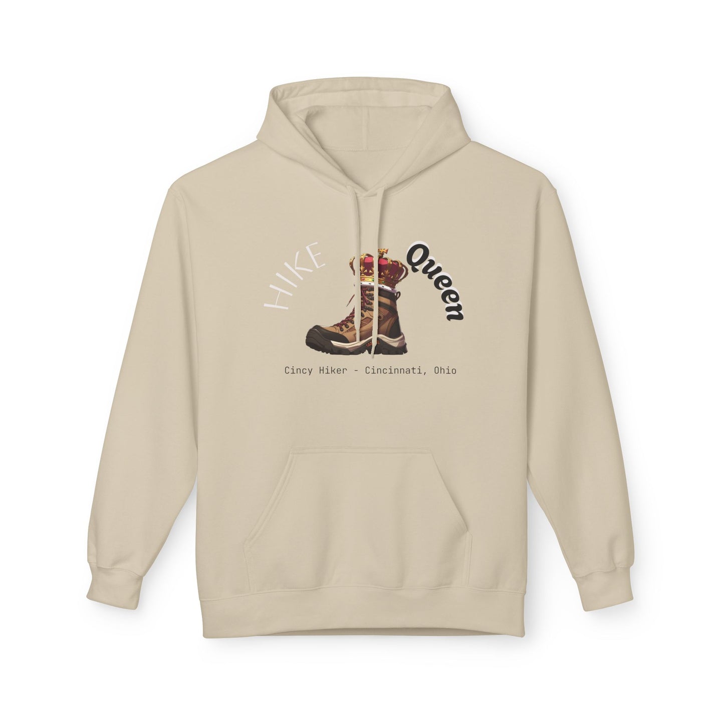 Queen Inspiration Fleece Hoodie, Cozy Unisex Sweatshirt for Empowerment, Mother’s Day Gift, Birthday Gift, Casual Wear