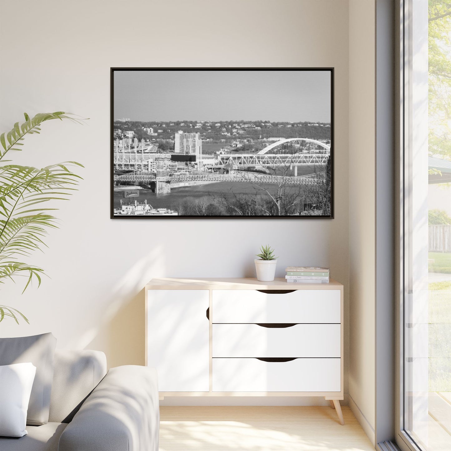 Bridges of the Natti— Black & White Cityscape Wall Art