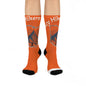 Cincy Hikers Crew Socks — Orange Mountain Hiking Graphic Cushioned Socks