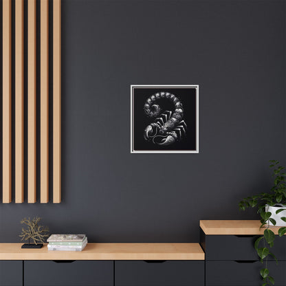 Scorpion Art Canvas Print | Multi-Color Framed Wall Decor