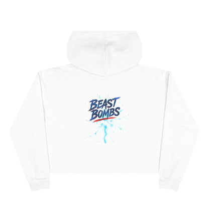 Beast Bombs Crop Hoodie - Stylish Crop Top for Gym Lovers, Athleisure Wear, Fitness Gift, Trendy Streetwear, Relaxed Fit Sweatshirt
