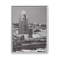Framed Matte Canvas Cityscape Print — Cincinnati Wall Art