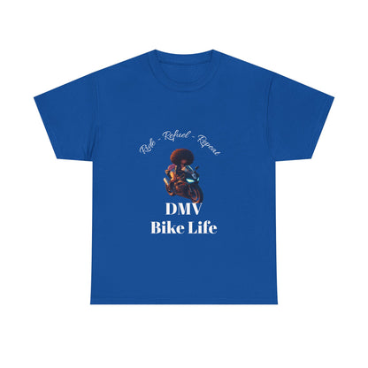 DMV Bike Life Graphic Tee, Unisex Cotton T-Shirt, Motorcycle Enthusiast Gift, Casual Ride Apparel, Biker Community Shirt