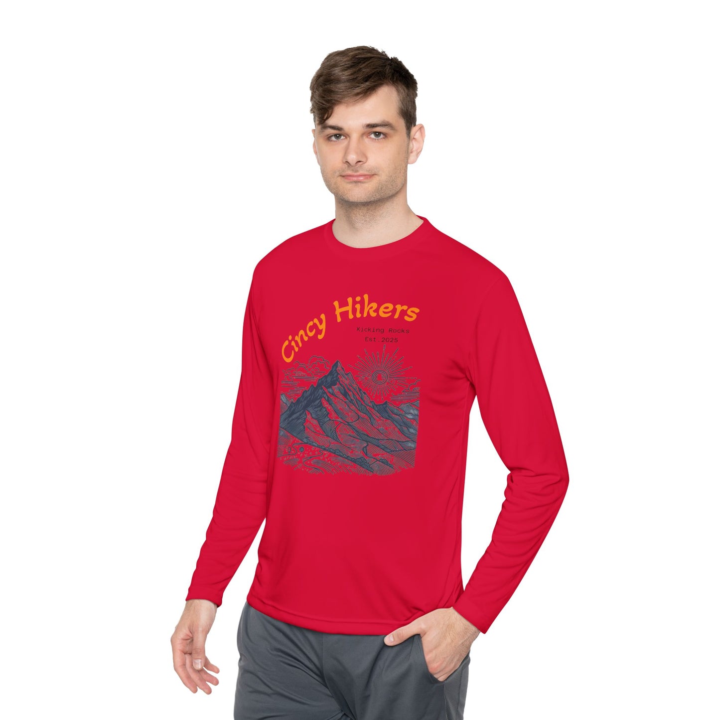 Cincy Hikers Unisex Lightweight Long Sleeve Tee | Perfect for Hiking, Outdoor Adventures, Camping, Gifts for Nature Lovers, Travel Wear
