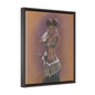 "Vashti Samurai" Vertical Framed Premium Gallery Wrap Canvas